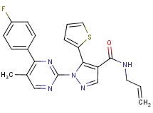 N-allyl-1-[4-(4-fluorophenyl)-5-methyl-2-pyrimidinyl]-5-(2-thienyl)-1H-pyrazole-4-carboxamide
