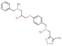 1-[benzyl(methyl)amino]-3-[4-({methyl[(4-methyl-1,2,5-oxadiazol-3-yl)methyl]amino}methyl)phenoxy]-2-propanol