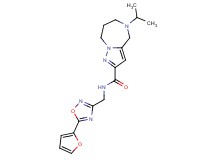N-{[5-(2-furyl)-1,2,4-oxadiazol-3-yl]methyl}-5-isopropyl-5,6,7,8-tetrahydro-4H-pyrazolo[1,5-a][1,4]diazepine-2-carboxamide