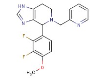 4-(2,3-difluoro-4-methoxyphenyl)-5-(pyridin-2-ylmethyl)-4,5,6,7-tetrahydro-1H-imidazo[4,5-c]pyridine