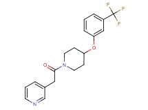 3-(2-oxo-2-{4-[3-(trifluoromethyl)phenoxy]-1-piperidinyl}ethyl)pyridine