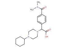 (4-cyclohexylpiperazin-1-yl){4-[(dimethylamino)carbonyl]phenyl}acetic acid