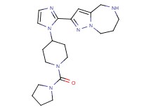2-{1-[1-(1-pyrrolidinylcarbonyl)-4-piperidinyl]-1H-imidazol-2-yl}-5,6,7,8-tetrahydro-4H-pyrazolo[1,5-a][1,4]diazepine dihydrochloride
