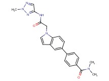 N,N-dimethyl-4-(1-{2-[(2-methyl-2H-1,2,3-triazol-4-yl)amino]-2-oxoethyl}-1H-indol-5-yl)benzamide