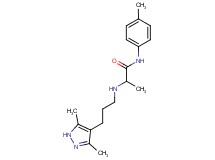 2-{[3-(3,5-dimethyl-1H-pyrazol-4-yl)propyl]amino}-N-(4-methylphenyl)propanamide