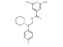 N-[2-(4-fluorophenyl)-2-piperidin-1-ylethyl]-2,6-dimethylisonicotinamide