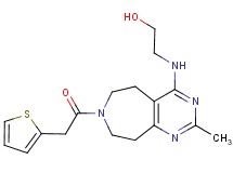 2-{[2-methyl-7-(2-thienylacetyl)-6,7,8,9-tetrahydro-5H-pyrimido[4,5-d]azepin-4-yl]amino}ethanol