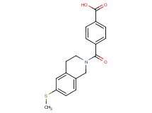 4-{[6-(methylthio)-3,4-dihydroisoquinolin-2(1H)-yl]carbonyl}benzoic acid