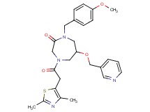 4-[(2,4-dimethyl-1,3-thiazol-5-yl)acetyl]-1-(4-methoxybenzyl)-6-(3-pyridinylmethoxy)-1,4-diazepan-2-one