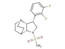 (3R*,3aR*,7aR*)-3-(2,3-difluorophenyl)-1-(methylsulfonyl)octahydro-4,7-ethanopyrrolo[3,2-b]pyridine