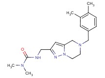 N'-{[5-(3,4-dimethylbenzyl)-4,5,6,7-tetrahydropyrazolo[1,5-a]pyrazin-2-yl]methyl}-N,N-dimethylurea