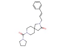 2-[(2E)-3-phenyl-2-propen-1-yl]-8-(1-pyrrolidinylcarbonyl)-2,8-diazaspiro[4.5]decan-3-one