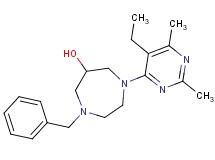1-benzyl-4-(5-ethyl-2,6-dimethyl-4-pyrimidinyl)-1,4-diazepan-6-ol