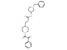 N-(1-benzyl-3-pyrrolidinyl)-3-{1-[oxo(phenyl)acetyl]-4-piperidinyl}propanamide