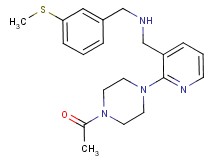 1-[2-(4-acetyl-1-piperazinyl)-3-pyridinyl]-N-[3-(methylthio)benzyl]methanamine