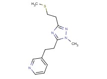 3-(2-{1-methyl-3-[2-(methylthio)ethyl]-1H-1,2,4-triazol-5-yl}ethyl)pyridine