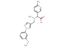 (6-aminopyridin-3-yl)[{[1-(3-methoxyphenyl)-1H-pyrazol-4-yl]methyl}(methyl)amino]acetic acid