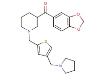 1,3-benzodioxol-5-yl(1-{[4-(1-pyrrolidinylmethyl)-2-thienyl]methyl}-3-piperidinyl)methanone