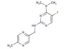 5-fluoro-N~4~,N~4~-dimethyl-N~2~-[(5-methylpyrazin-2-yl)methyl]pyrimidine-2,4-diamine