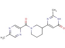 2-methyl-6-{1-[(5-methylpyrazin-2-yl)carbonyl]piperidin-3-yl}pyrimidin-4(3H)-one