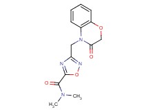 N,N-dimethyl-3-[(3-oxo-2,3-dihydro-4H-1,4-benzoxazin-4-yl)methyl]-1,2,4-oxadiazole-5-carboxamide