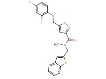 N-(1-benzothien-2-ylmethyl)-5-[(2,4-difluorophenoxy)methyl]-N-methyl-3-isoxazolecarboxamide