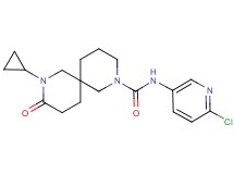 N-(6-chloro-3-pyridinyl)-8-cyclopropyl-9-oxo-2,8-diazaspiro[5.5]undecane-2-carboxamide