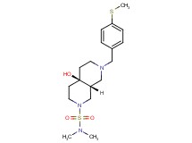 (4aR*,8aR*)-4a-hydroxy-N,N-dimethyl-7-[4-(methylthio)benzyl]octahydro-2,7-naphthyridine-2(1H)-sulfonamide