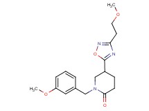 1-(3-methoxybenzyl)-5-[3-(2-methoxyethyl)-1,2,4-oxadiazol-5-yl]-2-piperidinone
