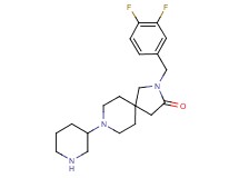 2-(3,4-difluorobenzyl)-8-(3-piperidinyl)-2,8-diazaspiro[4.5]decan-3-one dihydrochloride
