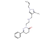 2-(2-{[(1-allyl-3-methyl-1H-pyrazol-4-yl)methyl]amino}ethyl)-6-phenyl-4,5-dihydropyridazin-3(2H)-one