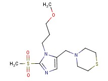 4-{[1-(3-methoxypropyl)-2-(methylsulfonyl)-1H-imidazol-5-yl]methyl}thiomorpholine