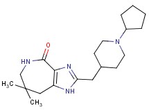 2-[(1-cyclopentylpiperidin-4-yl)methyl]-7,7-dimethyl-5,6,7,8-tetrahydroimidazo[4,5-c]azepin-4(1H)-one