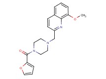 2-{[4-(2-furoyl)-1-piperazinyl]methyl}-8-methoxyquinoline trifluoroacetate