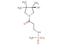 N-{3-[(3R)-3-hydroxy-3,4,4-trimethyl-1-pyrrolidinyl]-3-oxopropyl}methanesulfonamide