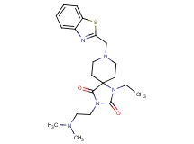 8-(1,3-benzothiazol-2-ylmethyl)-3-[2-(dimethylamino)ethyl]-1-ethyl-1,3,8-triazaspiro[4.5]decane-2,4-dione
