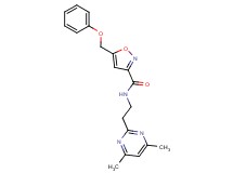 N-[2-(4,6-dimethyl-2-pyrimidinyl)ethyl]-5-(phenoxymethyl)-3-isoxazolecarboxamide