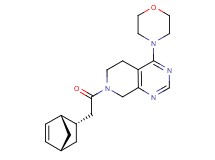 7-[(1S*,2S*,4S*)-bicyclo[2.2.1]hept-5-en-2-ylacetyl]-4-morpholin-4-yl-5,6,7,8-tetrahydropyrido[3,4-d]pyrimidine