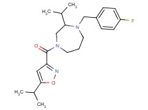 1-(4-fluorobenzyl)-2-isopropyl-4-[(5-isopropyl-3-isoxazolyl)carbonyl]-1,4-diazepane