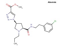 methyl 1-[(3S,5S)-5-({[2-(3-chlorophenyl)ethyl]amino}carbonyl)-1-propyl-3-pyrrolidinyl]-1H-1,2,3-triazole-4-carboxylate