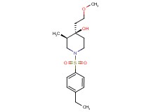 (3R*,4R*)-1-[(4-ethylphenyl)sulfonyl]-4-(2-methoxyethyl)-3-methyl-4-piperidinol