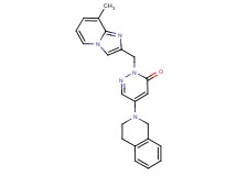 5-(3,4-dihydro-2(1H)-isoquinolinyl)-2-[(8-methylimidazo[1,2-a]pyridin-2-yl)methyl]-3(2H)-pyridazinone