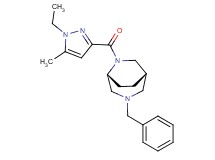 (1S*,5R*)-3-benzyl-6-[(1-ethyl-5-methyl-1H-pyrazol-3-yl)carbonyl]-3,6-diazabicyclo[3.2.2]nonane