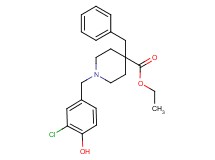 ethyl 4-benzyl-1-(3-chloro-4-hydroxybenzyl)-4-piperidinecarboxylate