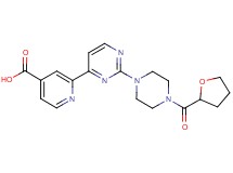 2-{2-[4-(tetrahydrofuran-2-ylcarbonyl)piperazin-1-yl]pyrimidin-4-yl}isonicotinic acid