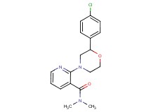 2-[2-(4-chlorophenyl)morpholin-4-yl]-N,N-dimethylnicotinamide
