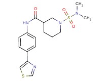 1-[(dimethylamino)sulfonyl]-N-[4-(1,3-thiazol-4-yl)phenyl]piperidine-3-carboxamide