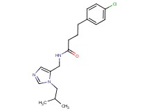 4-(4-chlorophenyl)-N-[(1-isobutyl-1H-imidazol-5-yl)methyl]butanamide