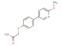 2-{[4-(6-methoxypyridin-3-yl)phenyl]thio}acetamide