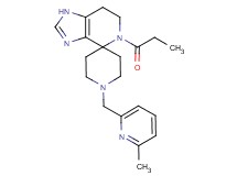1'-[(6-methylpyridin-2-yl)methyl]-5-propionyl-1,5,6,7-tetrahydrospiro[imidazo[4,5-c]pyridine-4,4'-piperidine]